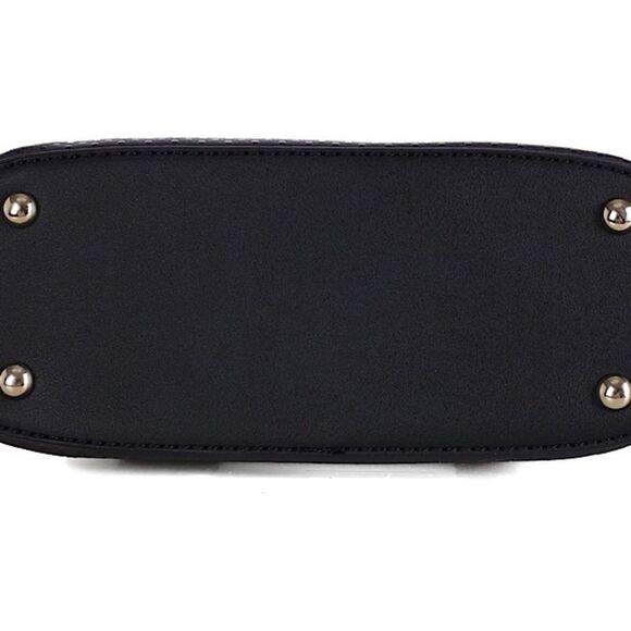 Check Print & Color-block Crossbody Bag - Picture 6 of 10